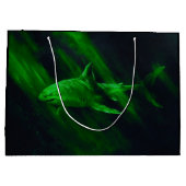 Shark Green Groot Cadeauzakje (Achterkant)