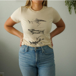 Shark Grunge esthetisch T-shirt
