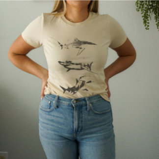 Shark Grunge esthetisch T-shirt