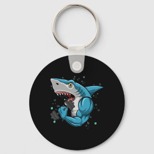 Shark Gym Powerlifting Gewichtheffen Bodybuilding Sleutelhanger