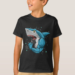 Shark Gym Powerlifting Gewichtheffen Bodybuilding T-shirt