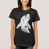 Shark Halloween Ghost T-shirt (Voorkant)