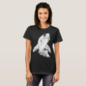Shark Halloween Ghost T-shirt (Voorkant volledig)