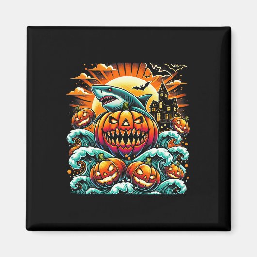 Shark Halloween Magneet (Voorkant)