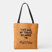Shark Halloween Treat Tote Bag (Achterkant)