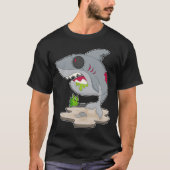 Shark Halloween Zombie T-shirt (Voorkant)