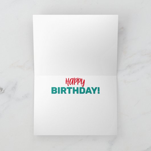 Shark Happy Birthday Kaart (Binnen)