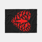 Shark Heart Ocean Funny Valentines Day Men Women K Fleece Deken (Voorkant (Horizontaal))