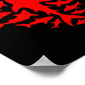 Shark Heart Ocean Funny Valentines Day Men Women K Poster (Hoek)