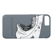 Shark Hoesje-Mate Barely Er iPhone 7 Hoesje (Achterkant (Horizontaal))