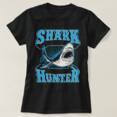Shark Hunter Funny Best Saltwater Shark Vist T-shirt (Design voorkant)