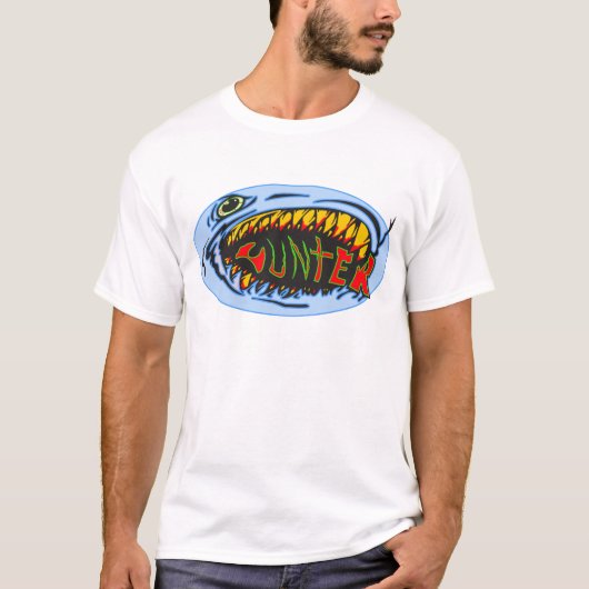 Shark Hunter Graffiti Art T-shirt (Voorkant)