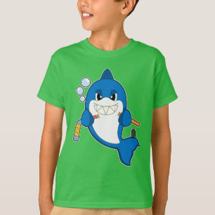 Shark Ice hockey stick T-shirt