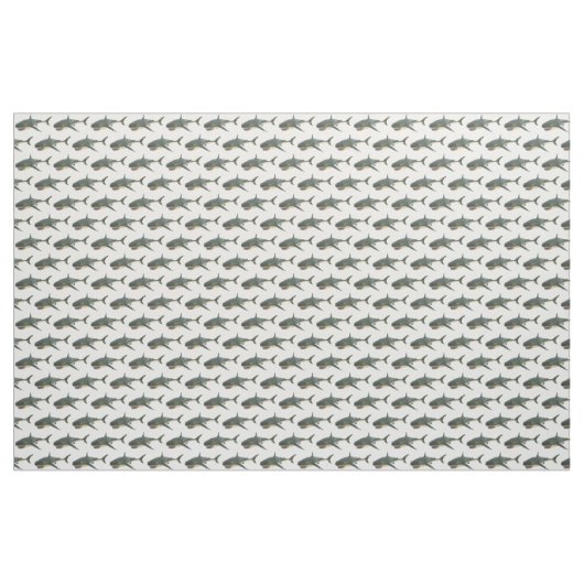 Shark Identification Chart Stof (Yard (91,4 cm))