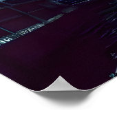 Shark in de stad | AI Art Poster (Hoek)