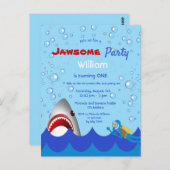 Shark in het kader van de uitnodiging voor de eers (Voorkant / Achterkant)