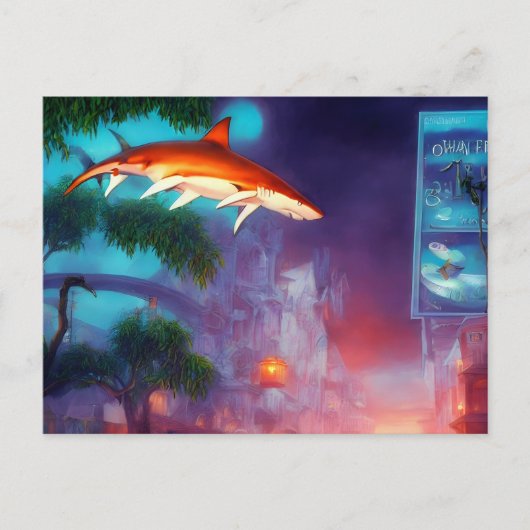 Shark in the Sky Briefkaart (Voorkant)