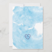 Shark Infested Birthday, realistic watercolor Kaart (Achterkant)