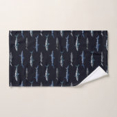Shark Invasion Pattern Bad Handdoek (Handdoek)