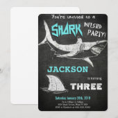 Shark Invitation Kaart (Voorkant / Achterkant)