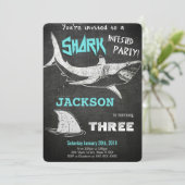 Shark Invitation Kaart (Staand voorkant)