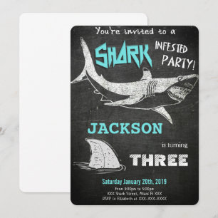 Shark Invitation Kaart