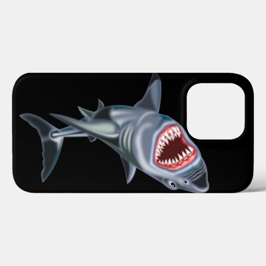 Shark iPhone Case - Kies kleur (Achterkant (horizontaal))