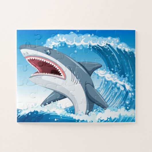Shark Jigzaag Puzzle Legpuzzel (Horizontaal)