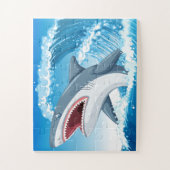 Shark Jigzaag Puzzle Legpuzzel (Verticaal)