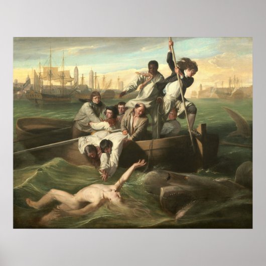 Shark - John Singleton Copley Fine Art Poster (Voorkant)
