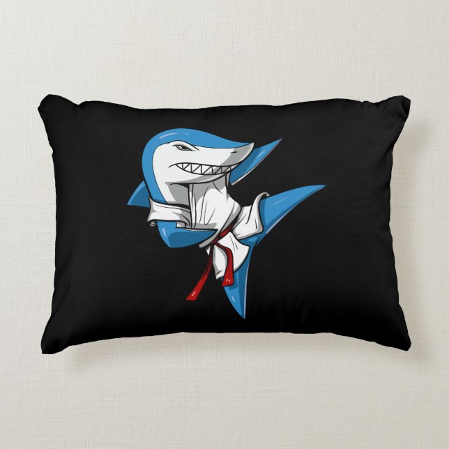 Shark Karate Accent Kussen (Voorkant)