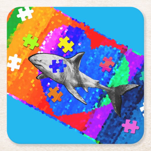 Shark Kartonnen Onderzetters (Voorkant)