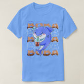 Shark Kawaii Boba Cute Anime Shark Kawaii Tea Drin T-shirt (Design voorkant)