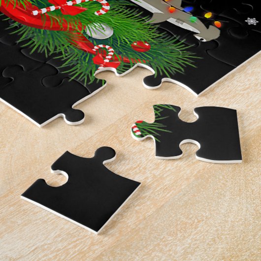 Shark kerstboom, haaienlovers legpuzzel (Zijkant)