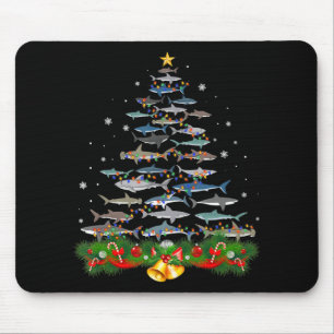 Shark kerstboom, haaienlovers muismat