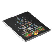 Shark kerstboom, haaienlovers notitieblok (Schuin)