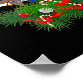 Shark kerstboom, haaienlovers poster (Hoek)