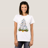 Shark kerstboom, haaienlovers t-shirt (Voorkant volledig)