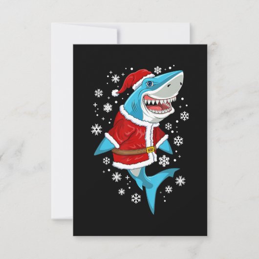 Shark kerstcadeautjes Kinder kerstkerstkerstfeestj Bedankkaart (Voorkant)