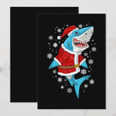 Shark kerstcadeautjes Kinder kerstkerstkerstfeestj Feestdagenkaart (Voorkant / Achterkant)