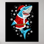 Shark kerstcadeautjes Kinder kerstkerstkerstfeestj Poster (Voorkant)