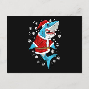 Shark kerstcadeautjes voor kerstcadeautjes aankondigingskaart