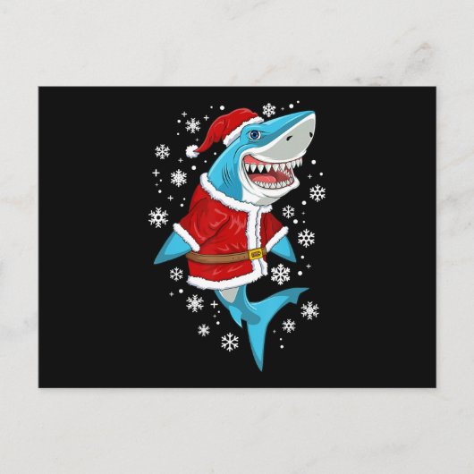 Shark kerstcadeautjes voor kerstcadeautjes aankondigingskaart (Voorkant)