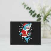 Shark kerstcadeautjes voor kerstcadeautjes briefkaart (Staand voorkant)