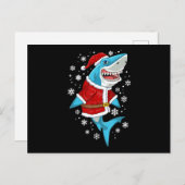 Shark kerstcadeautjes voor kerstcadeautjes briefkaart (Voorkant / Achterkant)