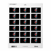 Shark kerstcadeautjes voor kerstcadeautjes etiket (Full Sheet)
