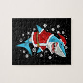 Shark kerstcadeautjes voor kerstcadeautjes legpuzzel (Horizontaal)