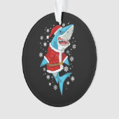 Shark kerstcadeautjes voor kerstcadeautjes ornament (voorkant)