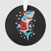 Shark kerstcadeautjes voor kerstcadeautjes ornament (voorkant)