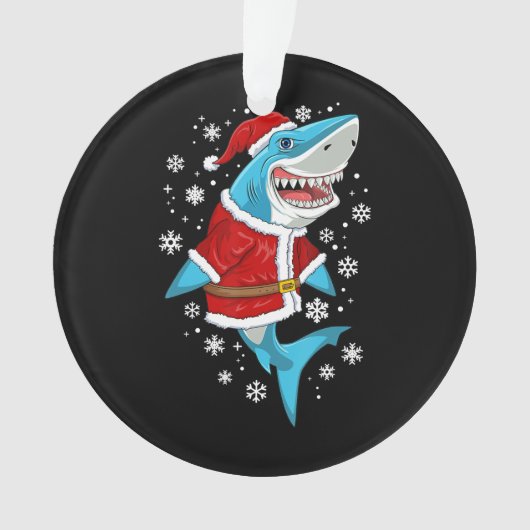 Shark kerstcadeautjes voor kerstcadeautjes ornament (voorkant)
